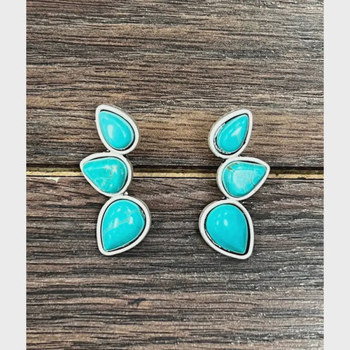 724212, Turquoise Stud Earrings