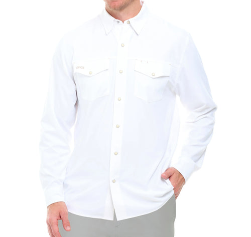GameGuard White Stockyard Long Sleeve Shirt
