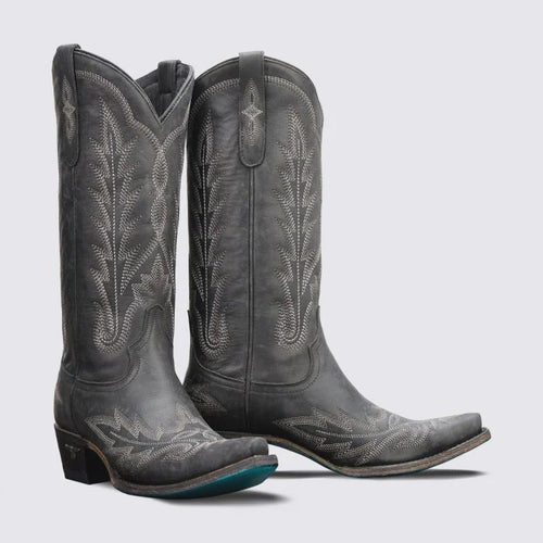 Lane Lexington Boot - Distressed Jet Black