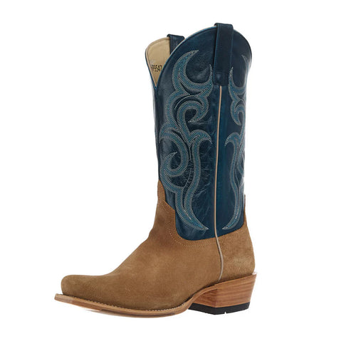 Horse Power Tan Crazy Roughout Western Boot