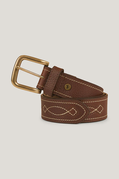 Crossover Belt - Brown / Silver