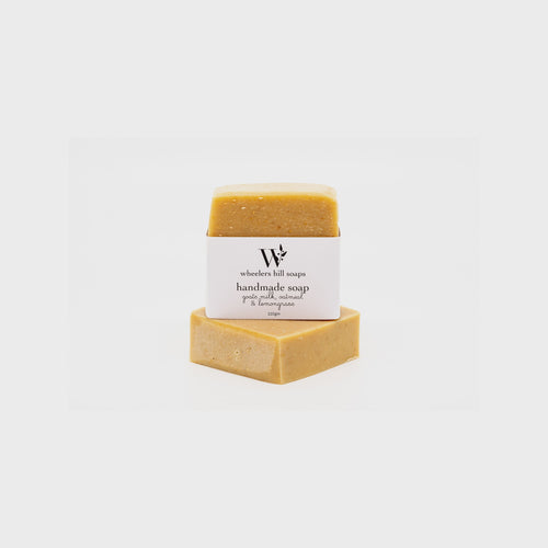 Natural Handmade Soap Bars goatsmilk oatmeal & lemongrass