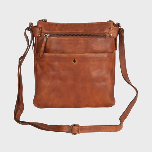 Leather Shoulder Bag Robbie Cognac GW6851COG