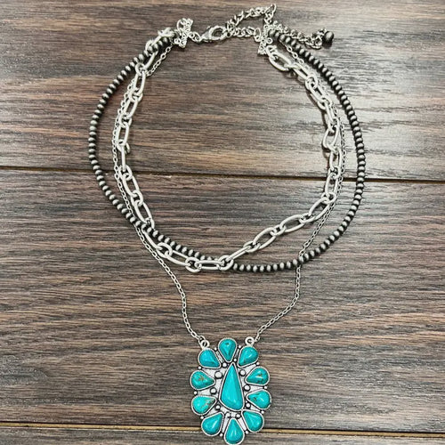 736676, Handmade Turquoise Necklace
