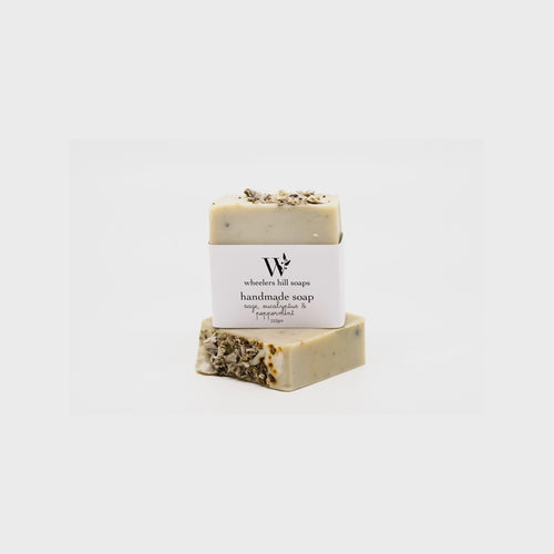 Natural Handmade Soap Bars sage euclayptus & peppermint