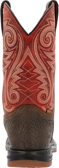 Rocky Worksmart Composite Toe Waterproof Western Work Boot – Dark Brown