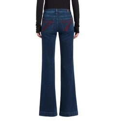 7 For All Mankind DOJO Shadowleaf full back view