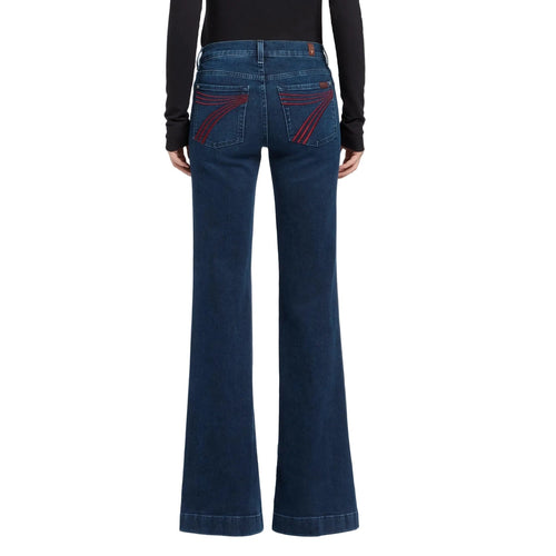 7 For All Mankind DOJO Shadowleaf full back view