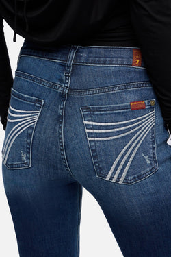7 For All Mankind – Dojo 36" Lake Blue Flare Jean