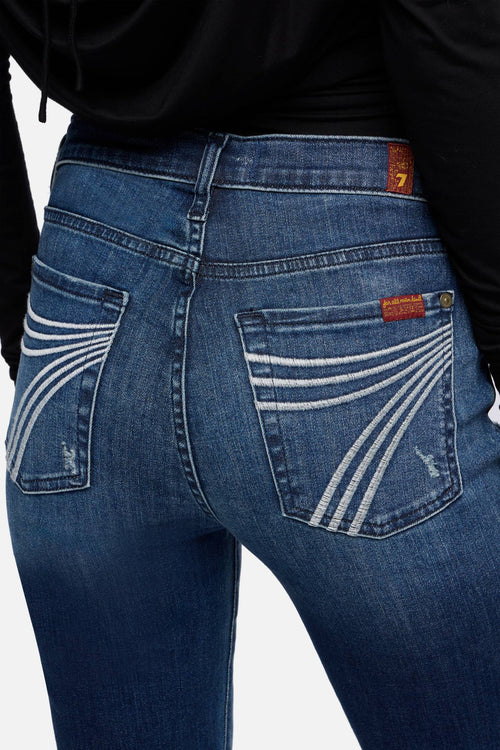 7 For All Mankind – Dojo 36" Lake Blue Flare Jean
