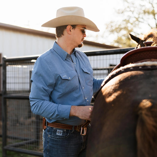 GameGuard Off-Road Blue Stockyard Long Sleeve Shirt