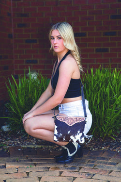 Tooling Leather Cowhide Clutch Bag –  Costa Rica