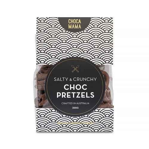 Salty + Crunchy Choc Pretzels 300g