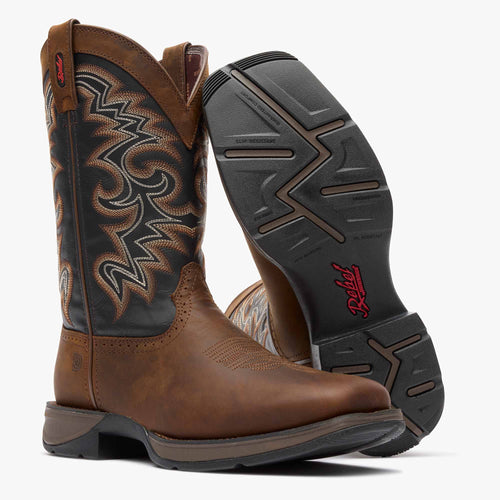 Durango Rebel Men’s Chocolate and Midnight Western Boot
