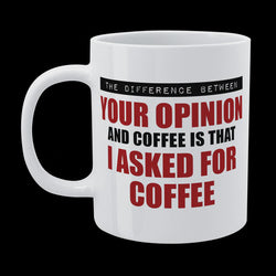 DMU012 - The difference between - Funny Mug