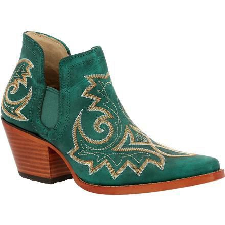 Durango Turquoise Embroidered Western Bootie