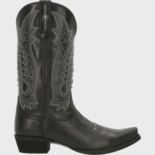 Durango Midnight Black Studded Western Boot