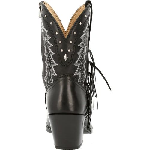 Durango Crush Women’s Black Onyx Fringe Western Bootie