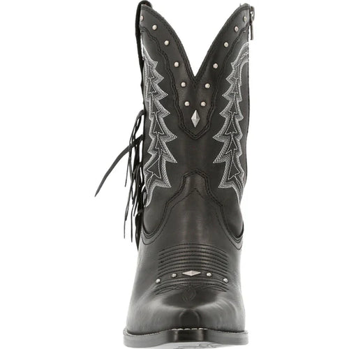 Durango Crush Women’s Black Onyx Fringe Western Bootie