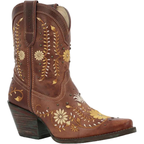 Durango Golden Wildflower Western Bootie
