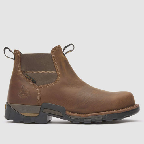 Georgia Boot Eagle One Waterproof Chelsea Work Boot – Brown