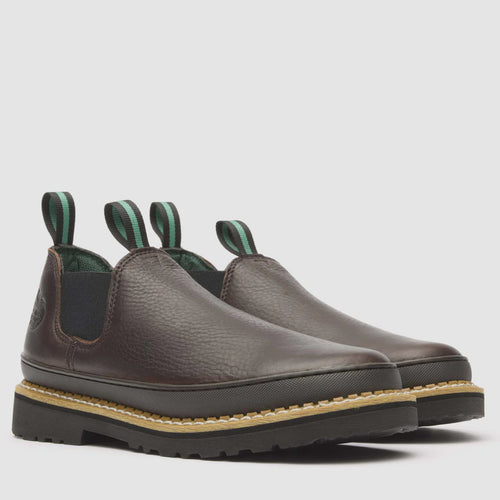 Georgia Giant Romeo Men’s Slip-On Work Shoe – Soggy Brown