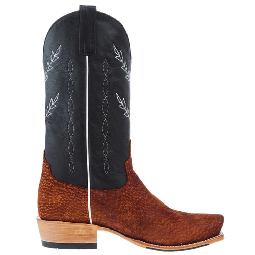 Horse Power Rust Carpincho Black Western Boot