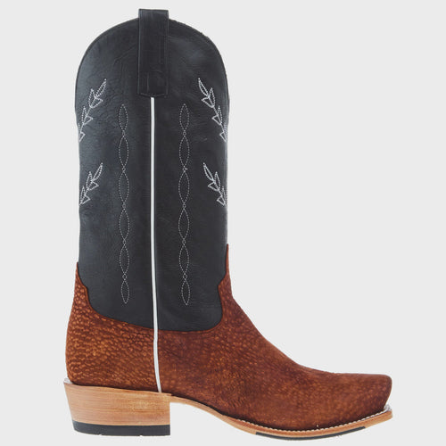 Horse Power Rust Carpincho Black Western Boot