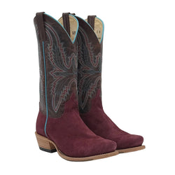 “Desert Rose” Macie Bean Burgundy Suede Boots