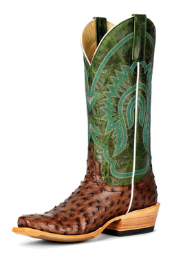 “The Sawyer” Macie Bean Kango Tobacco Full Quill Ostrich Boot
