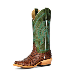 “The Sawyer” Macie Bean Kango Tobacco Full Quill Ostrich Boot