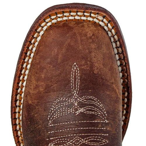 Macie Bean Kids’ Distressed Bison & Sparkle Magic Boot