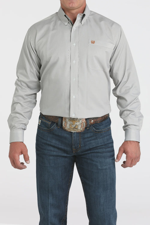 Cinch Mens PinStripe L/S Button