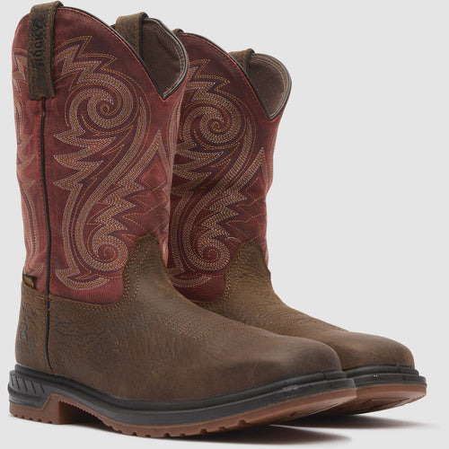 Rocky Worksmart Composite Toe Waterproof Western Work Boot – Dark Brown