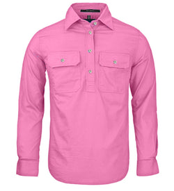 Women's Pilbara Closed Front Long Sleeve Shirt Blush