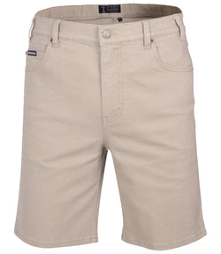 Pilbara Men's Cotton Stretch Jean Shorts Cement
