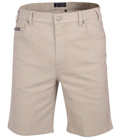 Pilbara Men's Cotton Stretch Jean Shorts Cement