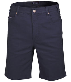 Pilbara Men's Cotton Stretch Jean Shorts Ink Navy