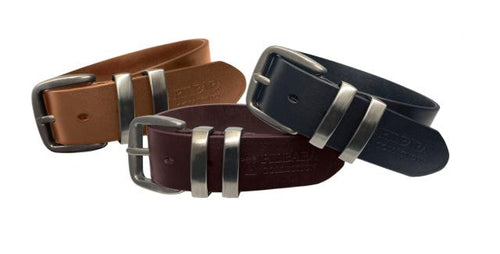 Pilbara Leather Belt Dark Brown