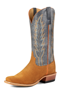 Horse Power Ginger Suede Navy Western Boot