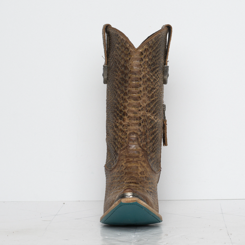 Lane Bad Habits Caiman Belly Boot — Brownbelly