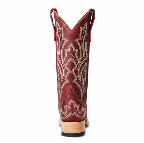 Lane Saratoga Square Boot — Smoldering Ruby