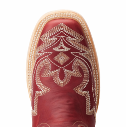Lane Saratoga Square Boot — Smoldering Ruby