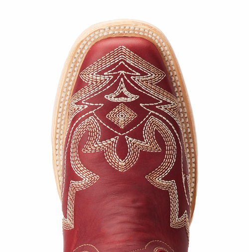 Lane Saratoga Square Boot — Smoldering Ruby