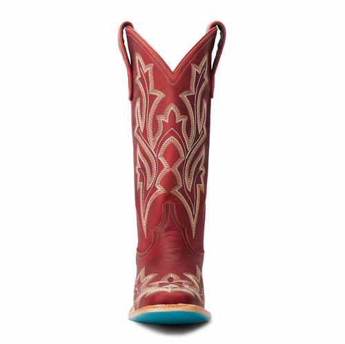 Lane Saratoga Square Boot — Smoldering Ruby