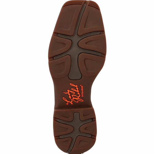 Durango Lady Rebel Dusty Brown & Sky Blue Western Boot