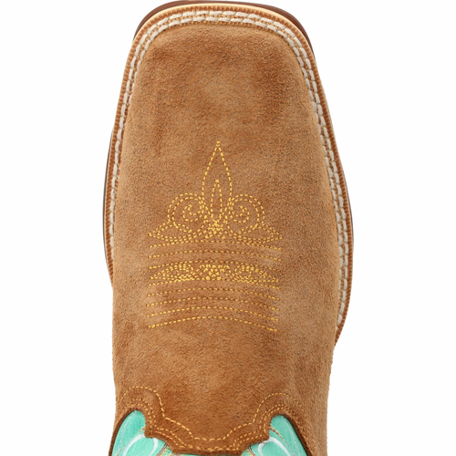 Durango Lady Rebel Dusty Brown & Sky Blue Western Boot