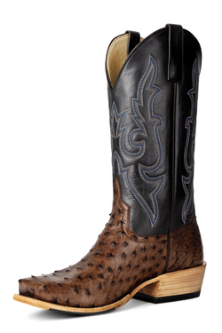 Horse Power Kango Tobacco Full Quill Ostrich Western Boot