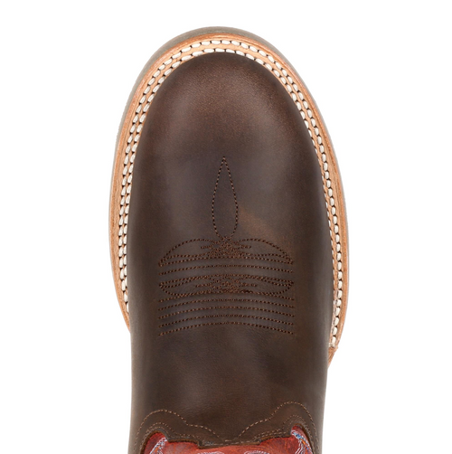 Durango Rebel Pro Men’s Dark Chestnut and Crimson Western Boot