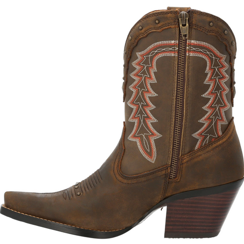 Durango Crush Women’s Roasted Pecan Fringe Western Bootie